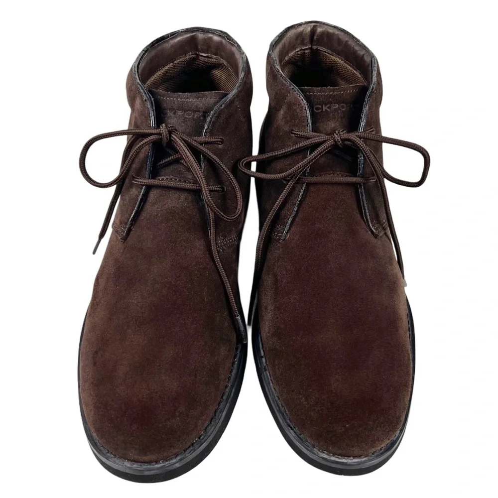 Rockport Mens Brown Suede Chukka Boots Size 11